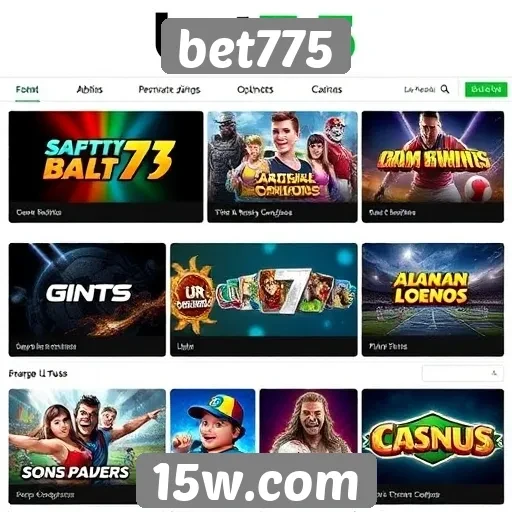 Análise do catálogo de jogos disponíveis no site bet775