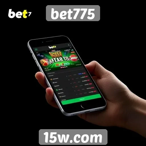 Funcionalidade do aplicativo mobile do bet775