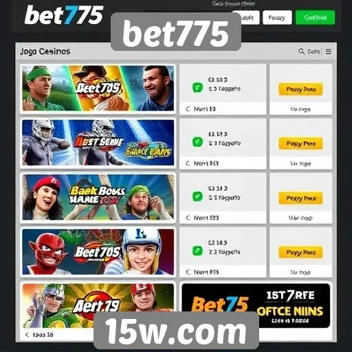 Análise de jogos populares no site bet775