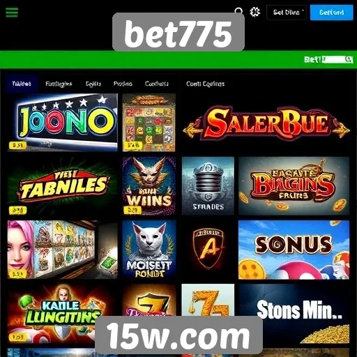 Comparativo de jogos disponíveis no bet775
