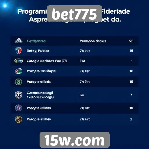programas de fidelidade disponíveis no bet775